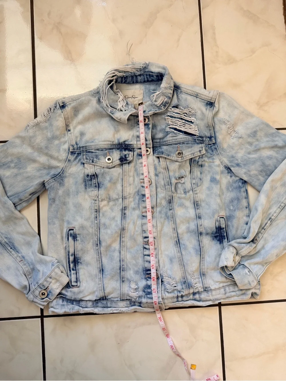 Distressed Light Blue Denim Jacket - Kids